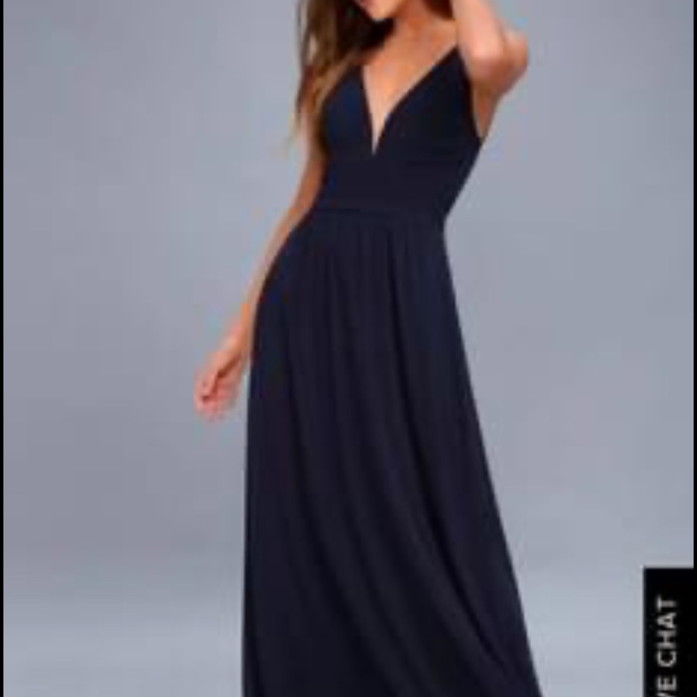 Lulus navy blue dress - Picture 3 of 3